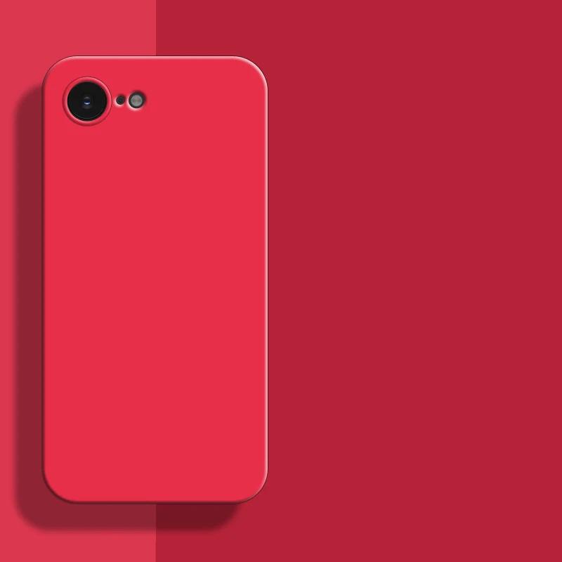 Für iPhone 6 6S 6Plus Plus + 7 8 SE2 SE3 7Plus 8Plus SE2 SE3 SE4 SE 2025 16E Original Flüssigsilikon Gummi Stoßfester Bumper