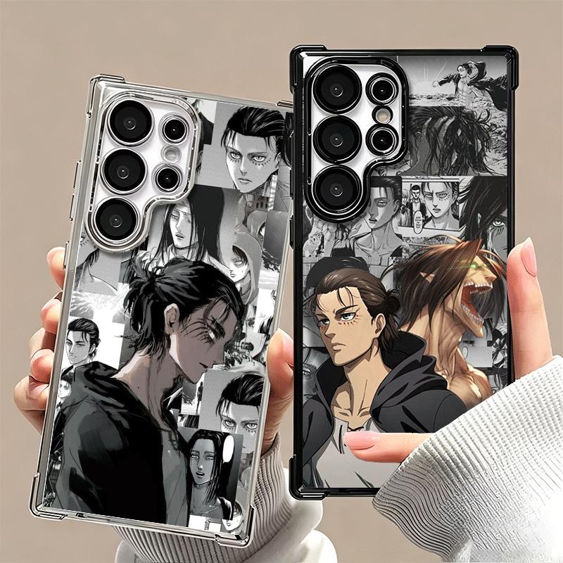 A-Attack On T-Titan Anime Soft Phone Case For Samsung Galaxy S26 Ultra S25 Edge S24 FE S23 Plus S22 S21 + S20 Plating Anti-Fall