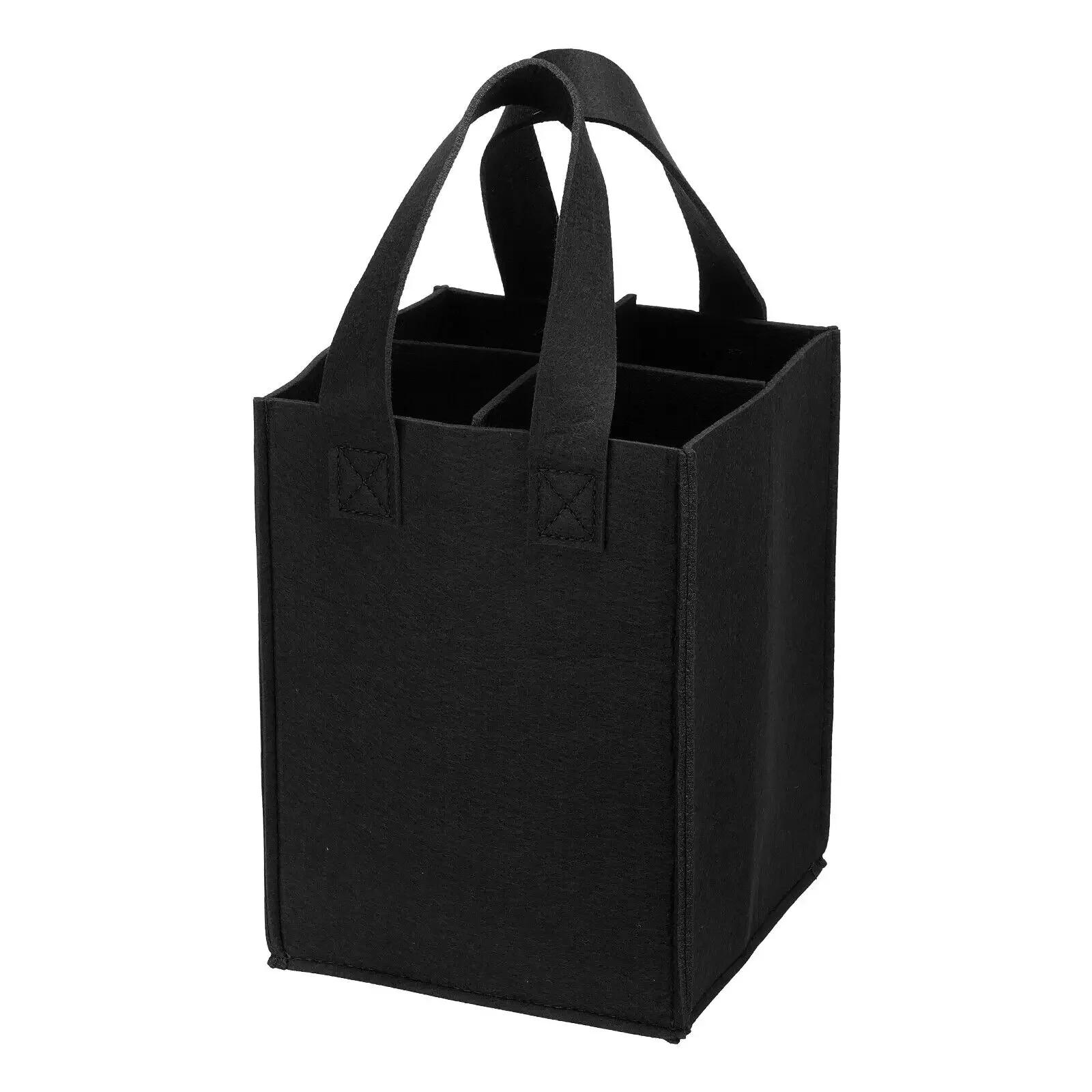 

4 пляшки вина, подарункові пакети для вина, роздільник, повстяні сумки для зберігання вина, багаторазові пакети для продуктів з ручками, коробка для упаковки пива