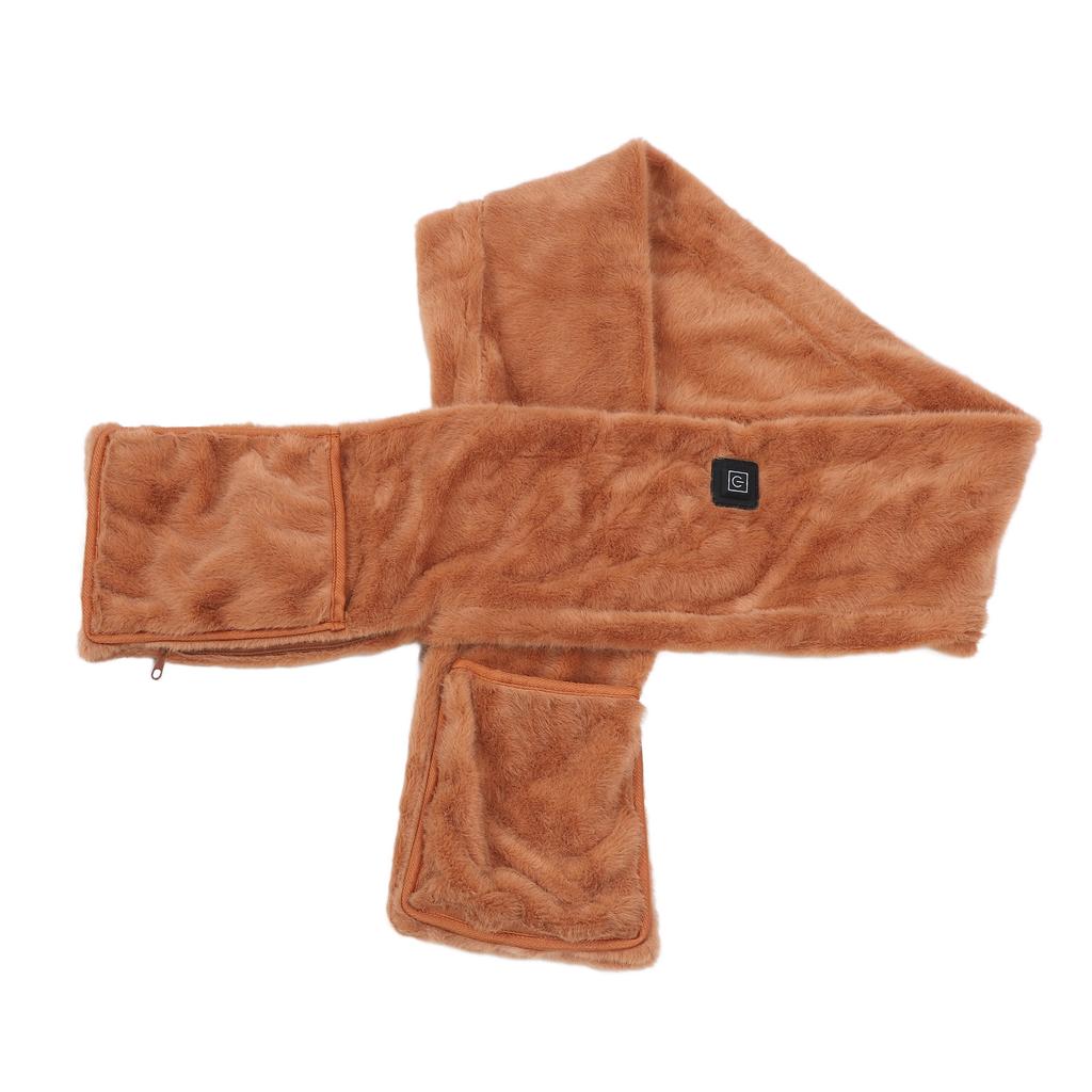 Heated Scarf USB Anti Cold   Lasting Quick Heating Soft Electric Heating Scarf Neck Warmer for Winter