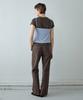 Simeteuligpeosenteu Lace Layered Two-Way Top / Brown
