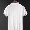 Men's Trendy Korean Style Short-Sleeve Polo Shirt with Half Zipper