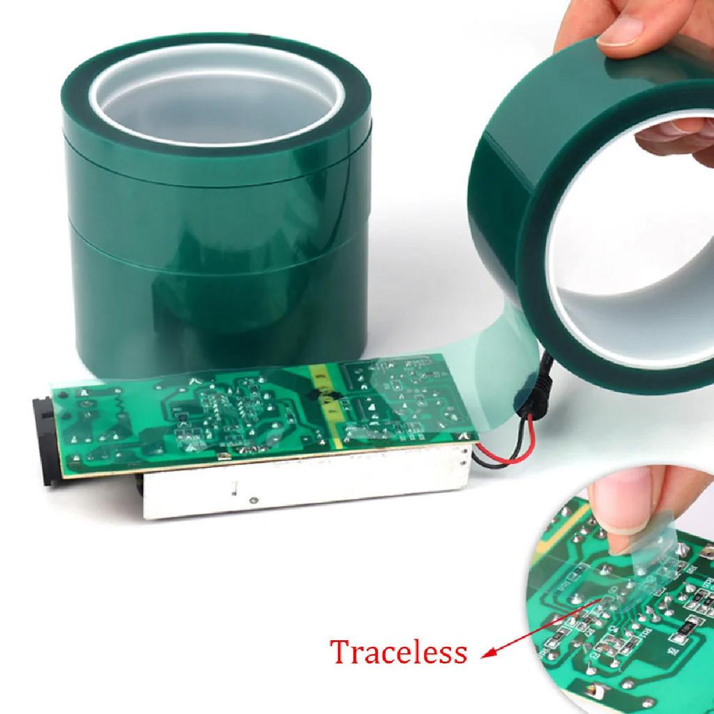 PET Film Tape High Temperature Green Heat Resistant PCB Solder SMT Plating Shield Insulation Protection