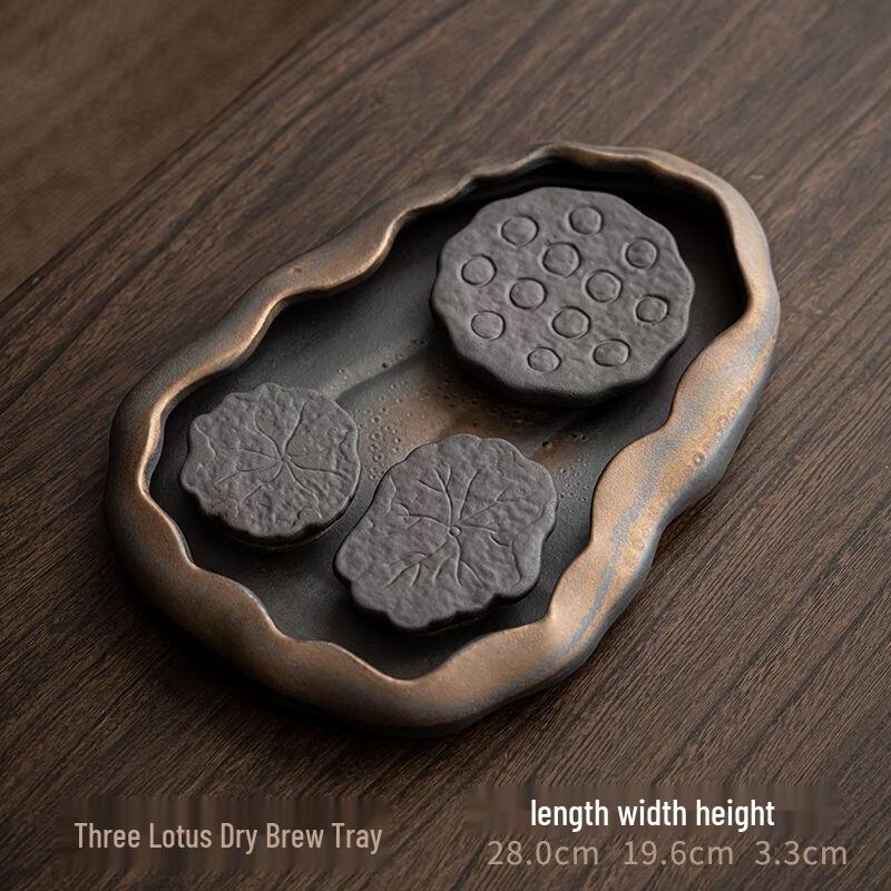 Retro Ceramic Dry Bubble Tea Tray
