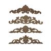 European-Style Solid Wood Carved Rose Flower Decoration Sticker
