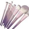 10Pcs Purple Makeup Brush Set, Loose Powder Brush Eyeshadow Brush