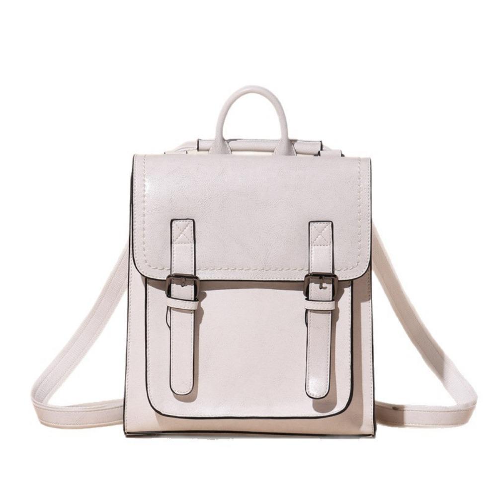 Versatile Leather Women's Bag Oil Wax Cowhide Women's Backpack Backpack