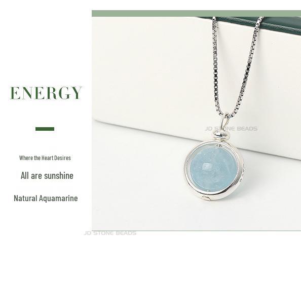 

Ожерелье из серебра 925 пробы с камнями 12 знаков зодиака и бусинами на удачу - простой модный дизайн S925 43-45cm