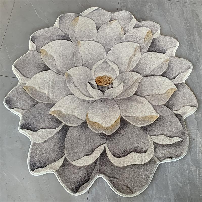 

Rertro круглый ковер, ковры для дома, гостиной, спальни, детской комнаты, одеяло, цветочный коврик, украшение для салона, ворсовый коврик в богемном стиле 80*80CM