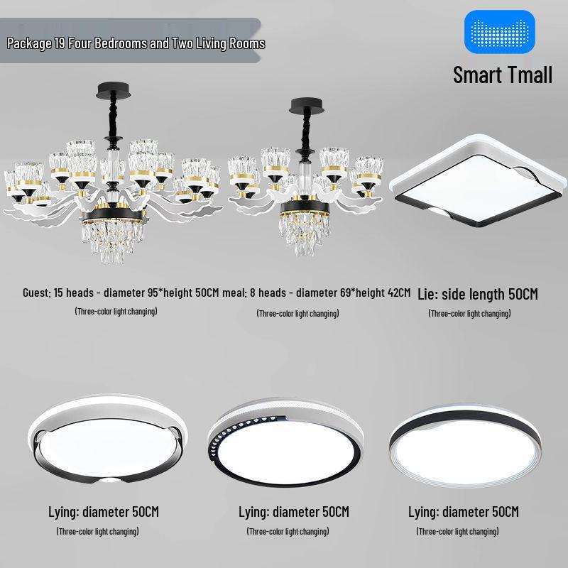 Luxury Modern Crystal Chandelier for Living Room - Elegant Luminous Fixture