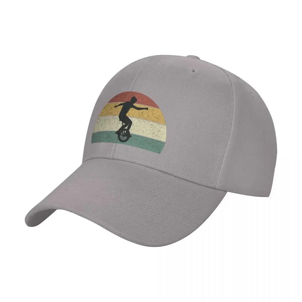 Vintage Retro Unicycle Unicycle Rider Funny Unicycle Baseball Cap Trucker Hat Fashion Beach Rugby Caps For Women Unisexs