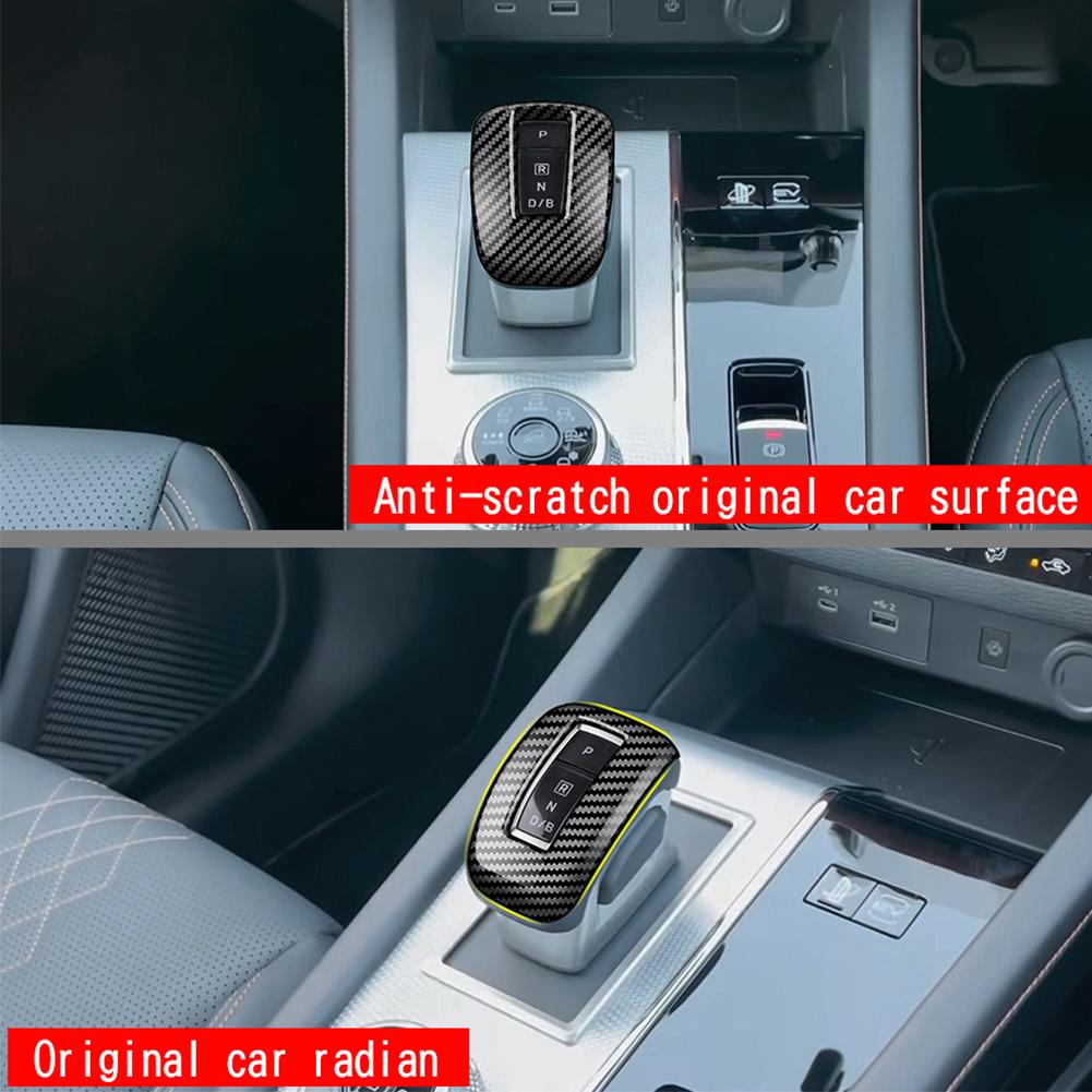For Mitsubishi Outlander 22-23 Gear Head Handle Cover For Outlander Central Control Gear Cover Decoration Car Interior Accessori