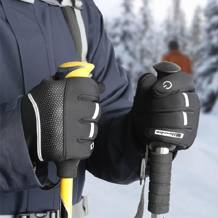 Zimowe Rękawice Narciarskie Ciepłe Rękawice Dotykowe Wiatroodporne Antypoślizgowe Rękawice Narciarskie Snowboardowe do Narciarstwa Biegania Jazdy na Rowerze Motocykla