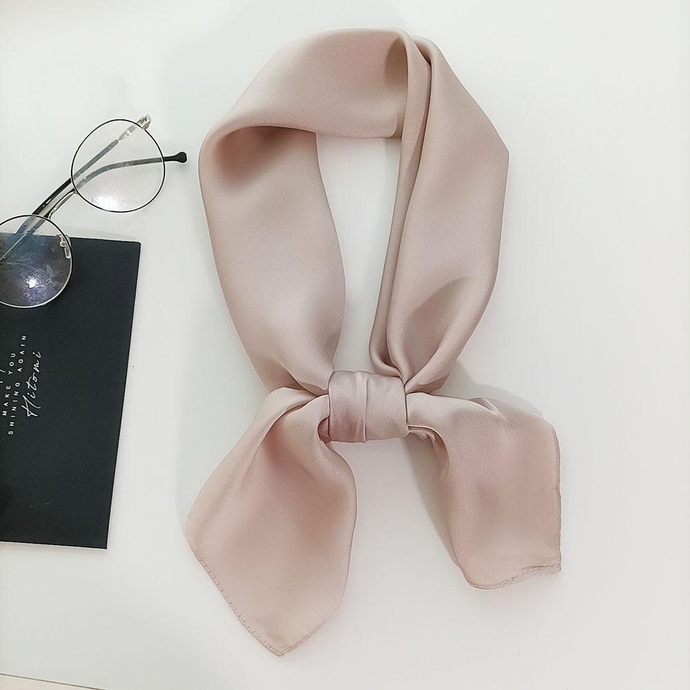 Fashion 70*70Cm Square Silk Scarf For Women Ladies Satin Neck Hair Tie Bandana Female Foulard Beach Stoles Hijab Scarves Pareo