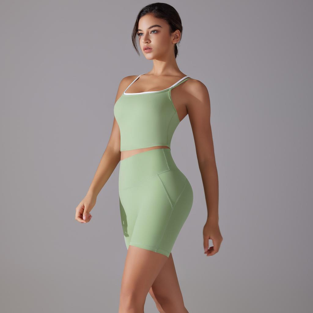 No Trace Back Underwear, High Waist, Hip Lifting, Skin Friendly, No Awkward Lines, Sports Shorts, Running, Fitness, Yoga Set