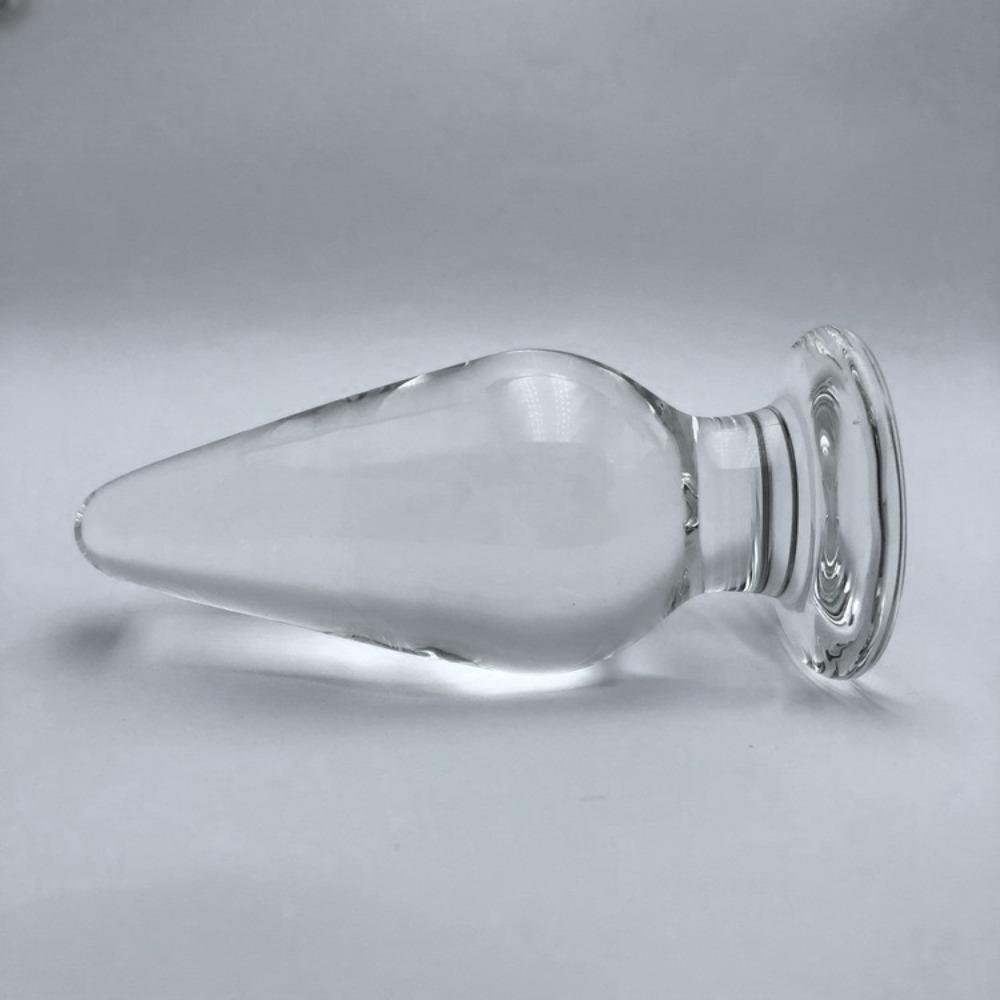 45mm Transparent Clear Color Tapered End Crystal Glass Quantity Plug