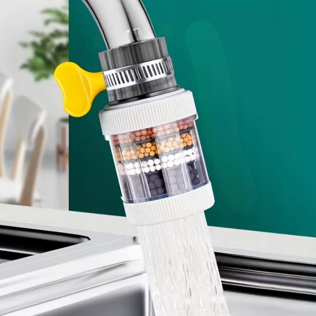 Water Filter For Faucet With Rotating Balls Removes Metal Contaminants
