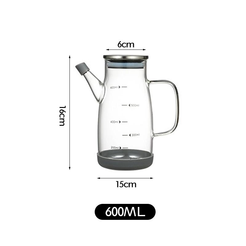 

600/800/1000 мл Герметичная бутылка-дозатор для оливкового масла с носиком без капель, Точный налив для кухни, салата, готовки, хранения