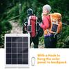 3W 5V Portable Solar Charger Waterproof Solar Panel Charger for Camping with USB Interface for