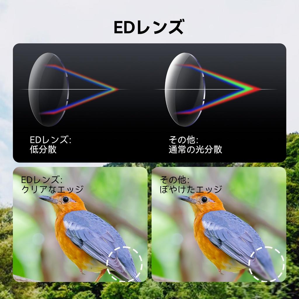 SVBONY SV202 Upgraded High 8x 32mm Field of IPX7 ED FMC for Bird and Nature Observation Binoculars, Magnification, Magnification, Aperture, 7.8° View,