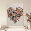 Frameless Love Pearl Painting Kit 30x40cm Floral DIY Pearl Art Elegant Gem Art for Home Wall Decoration Perfect for Living Room & Bedroom