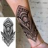 1 Sheet Tribal Totem Maori Temporary Tattoos For Adults Men Women Black Fake Sleeve Tattoo Sticker Waterproof