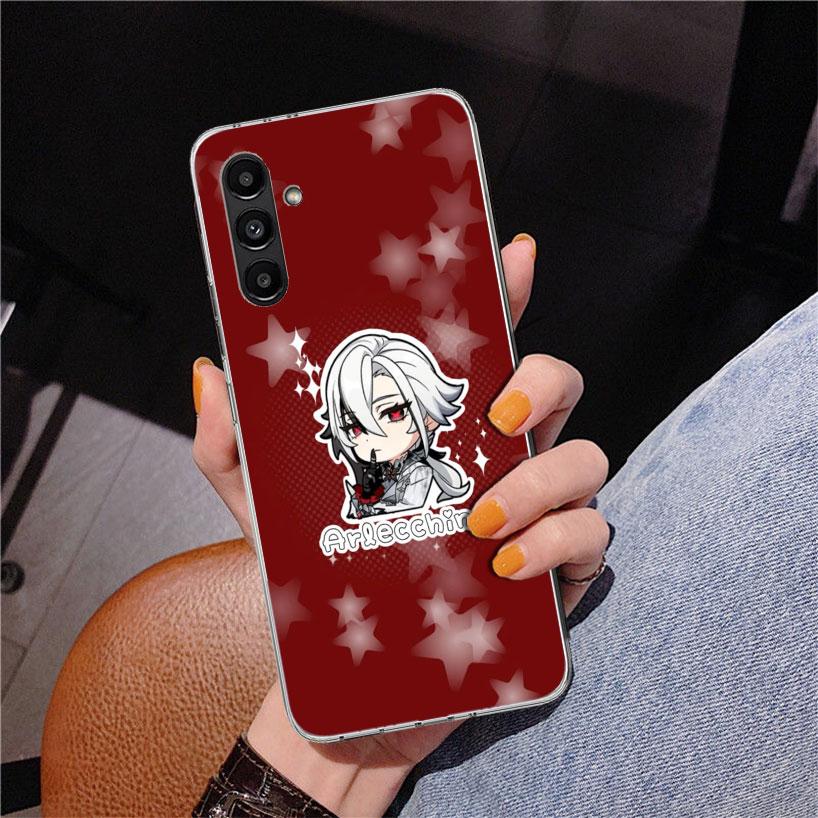 Arlecchino Genshin Impact Phnoe Case for Samsung Galaxy A17 A37 A57 A16 A26 A36 A56 A15 A14 A13 A55 A54 A53 A35 A34 A33 A25 A24