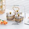 Heart-Shaped Dustproof Dried Fruit Tray - Living Room Coffee Table Snack Box & Storage Bowl
