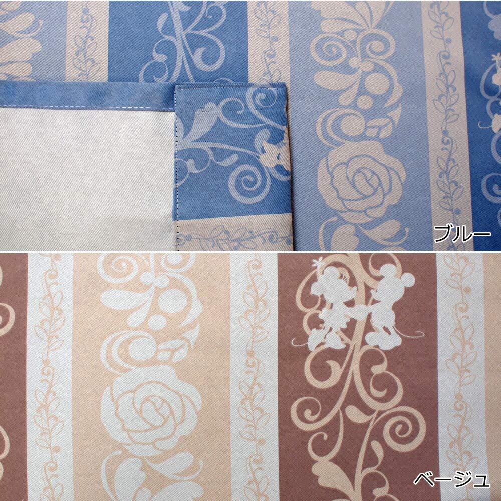 Disney in Mickey Friends Premium Blackout and Set of 100 x 135 (Made Japan) & Heat-Shielding Curtains, 2, cm, Beige, SB-545-D