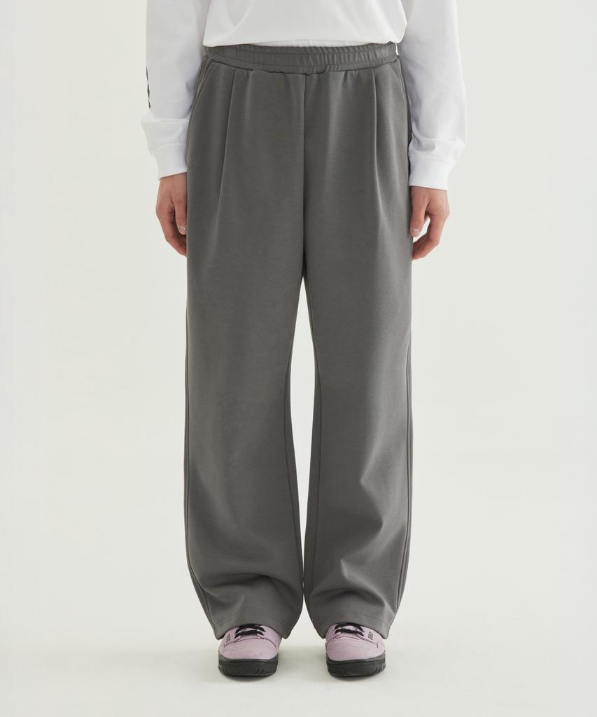 COVERNAT C Logo Semi-Wide Sweatpants Charcoal