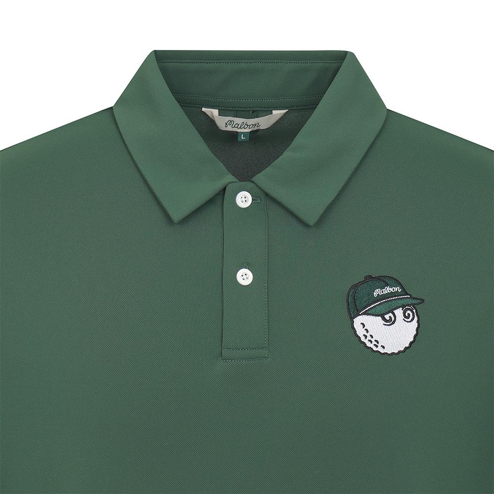 MALBON GOLF Fairway Baldwin Polo Shirt Green (Man)