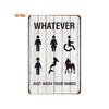 Vintage Metal Wall Art Sign Decor for Bar Bathroom Home