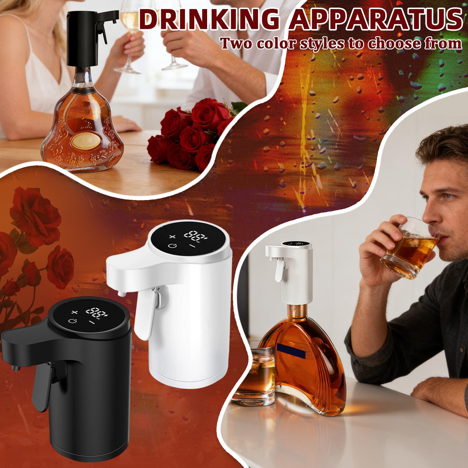 Electric Wine Aerator, Automatic Wine Aerator, Wine Dispenser/pourer With USB Charging Function, Suitable For Both Men And Women Wine Enthusiasts nero