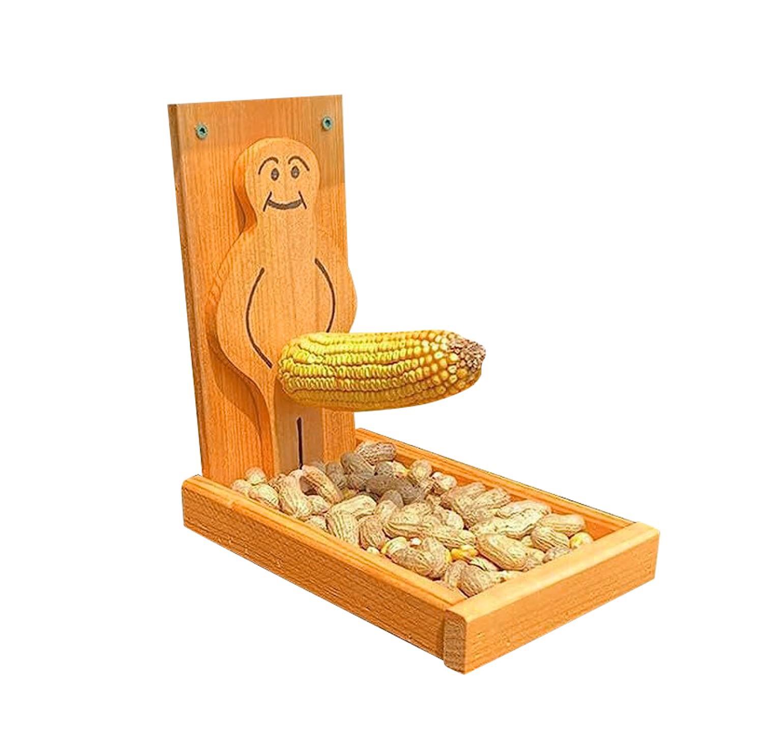 

Деревянная кормушка для диких птиц для маленьких белок One Size жёлтый