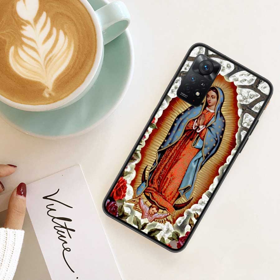 Virgin De Guadalupe Virgen Mary Phone Case For Redmi Note 14 13 Pro 5G Plus 12 12C 10 10A 10C 9 9A 9C 9T 8 8A K60 K70 Pro Xiaomi