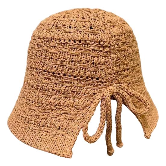 

Летняя шляпа-панама, крючком, ажурный дизайн, шляпа для защиты от солнца, широкие поля, сзади темные хаки