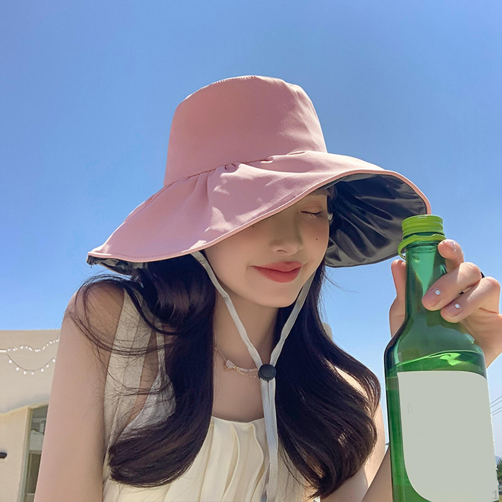 

Fashionable Ladies Sun Hat with Extra Wide Brim for Outdoor Activities рожевий