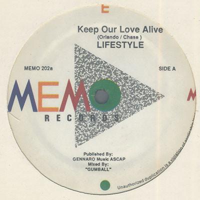 

12inch Record LIFESTYLE - Keep Our Love Alive MEMO202 Memo Records US Dance & Electronica Used