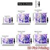 2D flat printing 2pcs Curtains Cute white tiger kitten shell crystals Digital Printed Polyester Drapes Family Party Use for