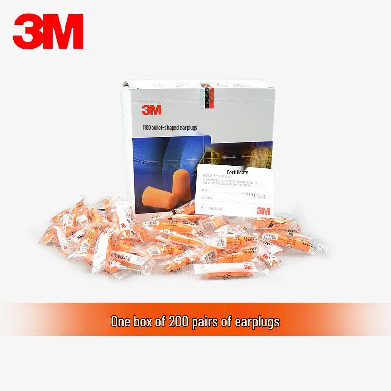 3M 1100 Soundproof Foam Earplugs: Noise Reduction for Sleep, Study, and Work.