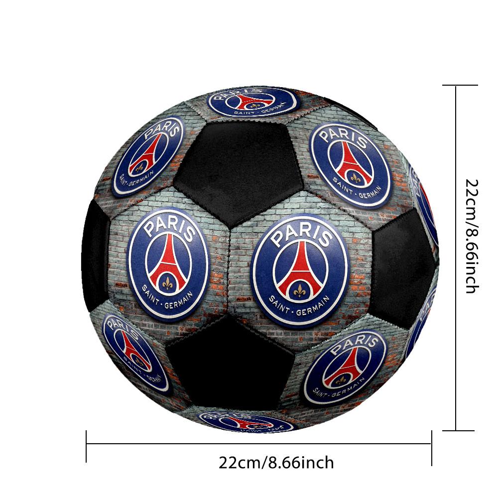 Paris Saint-Germain F.C. Soccer Ball Size 5 Colorful Machine Stitched PVC Competition Ready Durable High-Bounce