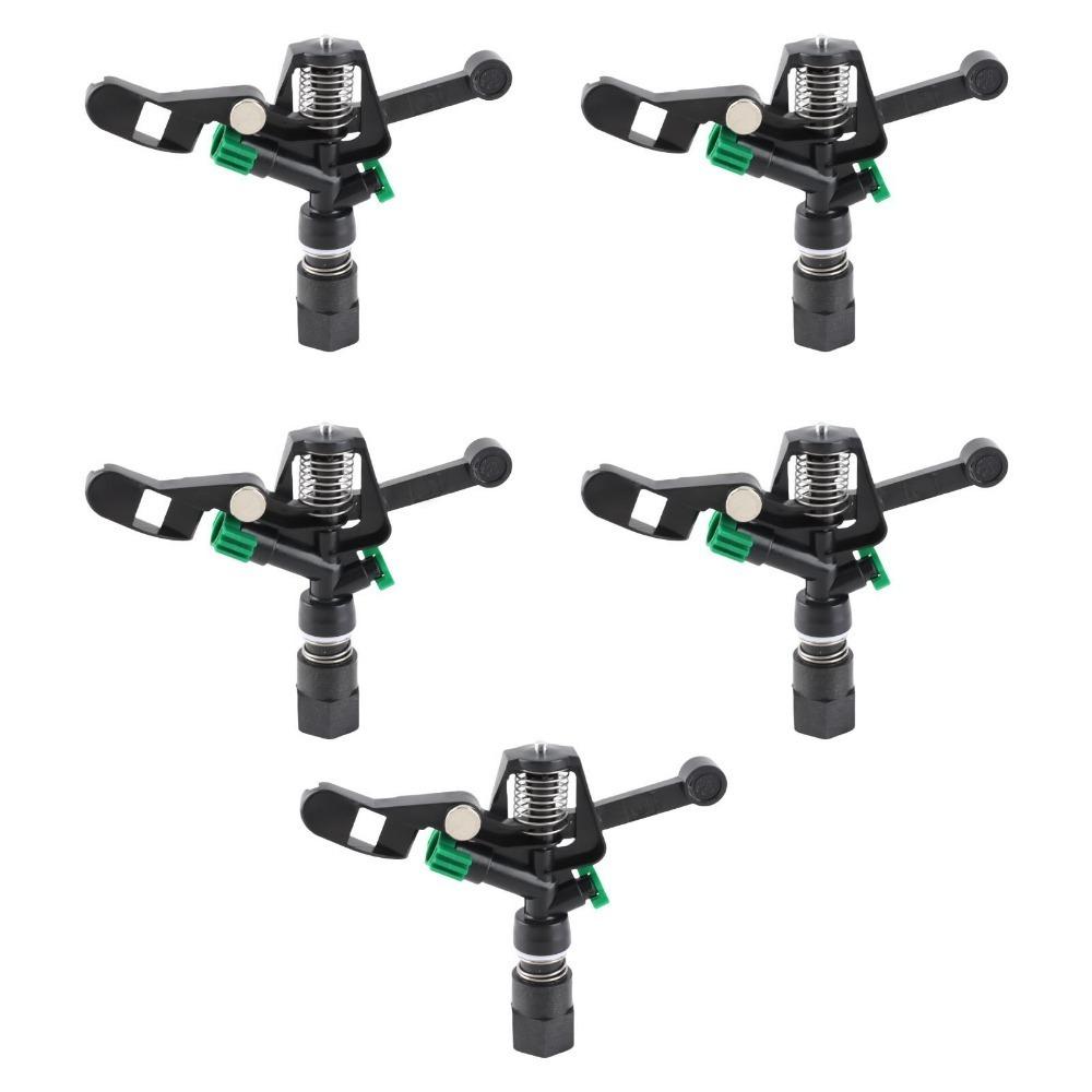 5PCS Plastic Sprinkler 3/4in DN20 Female Thread Rotating Sprinkler Nozzle Sprinkler  Roof Cooling
