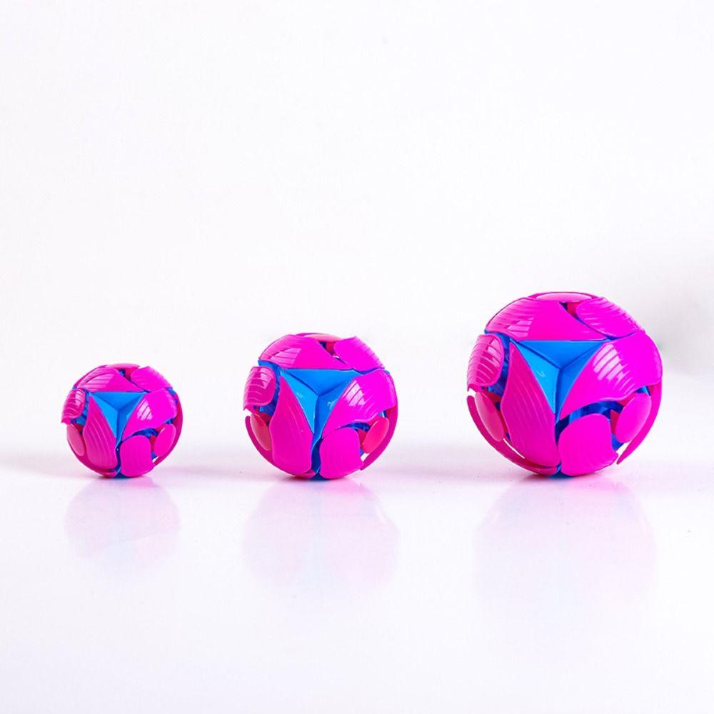 Plastics Color Changing Ball Toy Handheld Dual Color Telescopic Ball  Kids Adults