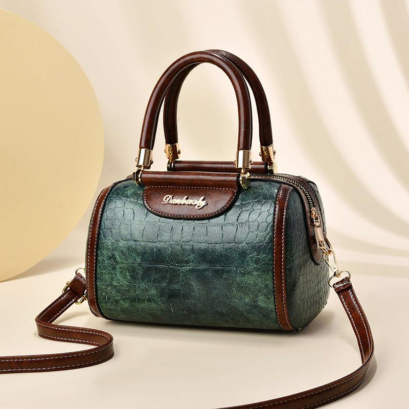 Trendy Fashionable Bucket Bag For Women Stylish Color Block Crossbody Handbag With Comfortable Pu Material