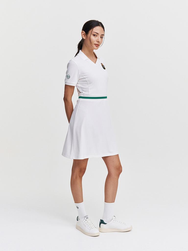 SERGIO TACCHINI Mc Rally Short Sleeve Dress (White)