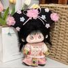 20CM Doll Dress Suit Multicolor Doll Cap Dress Gift Miniature Clothes  Cotton Stuffed Doll