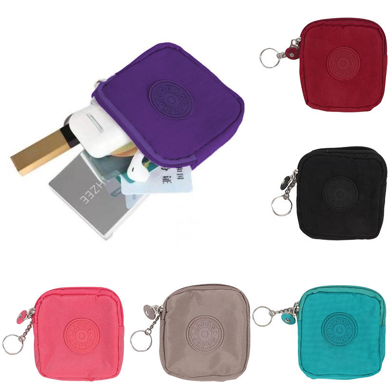 Travel Coin Purse Quilted ID Holder Key Coin Purse Multifunctional Card Hold Portable Waterproof  Purse for Daily Use