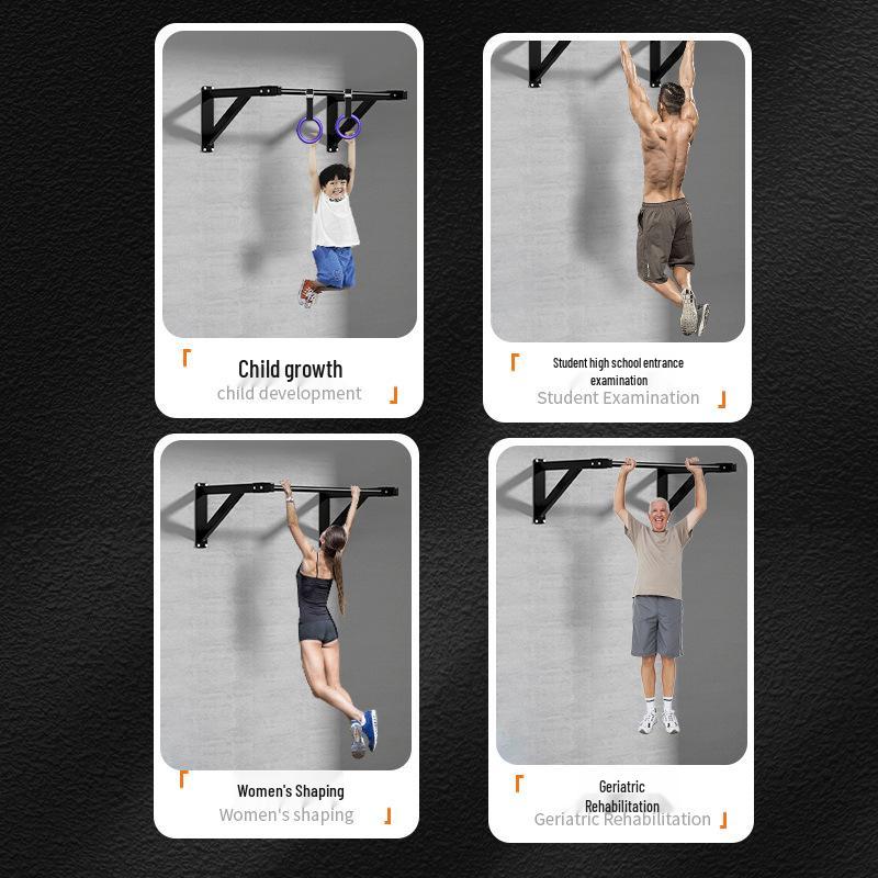 Wall-Mounted Indoor Pull-Up Bar: Fitness Equipment for All Ages