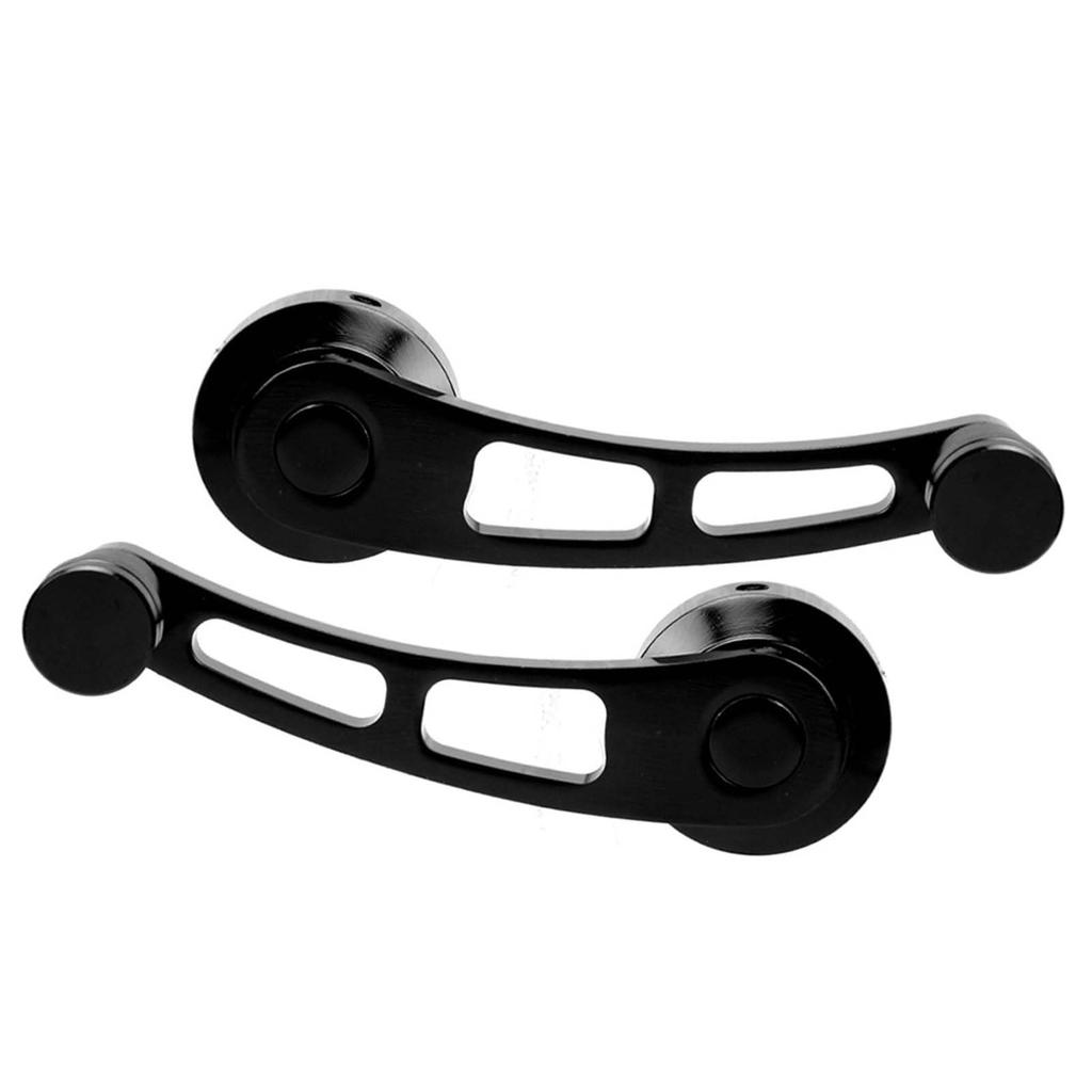 Window Handle 2pcs Alloy Window Handle Riser Winder Crank for Chevrolet Classic Car (Black)