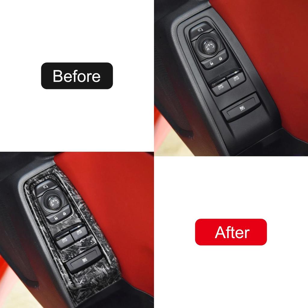 Interior Accessories Window Switch Panel Cover Trim 2pcs Car Styling for Toyota GR86 / Subaru BRZ 2022 2023